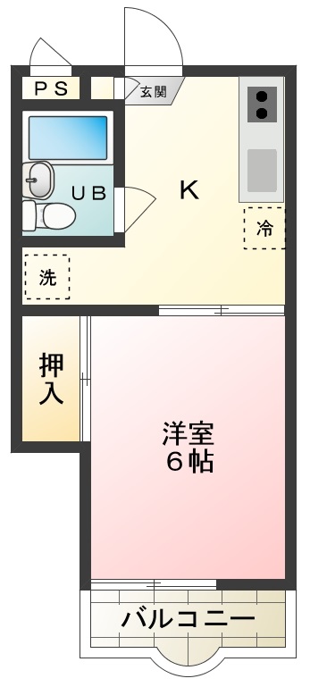 アイツールパレス 102号室 間取り