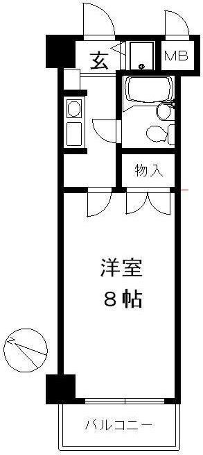 コンフォール岸谷 間取り図