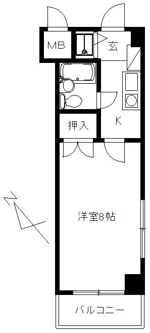 コンフォール岸谷 間取り図