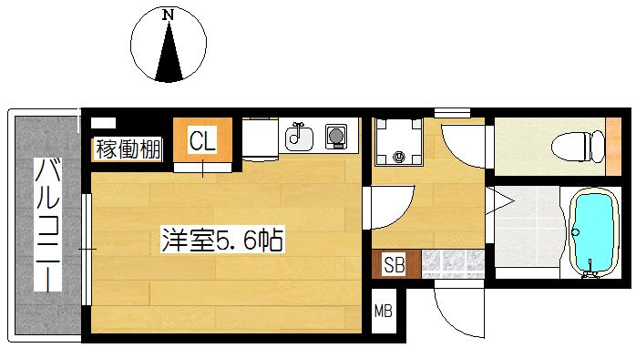 マンマミーア横浜 501号室 間取り