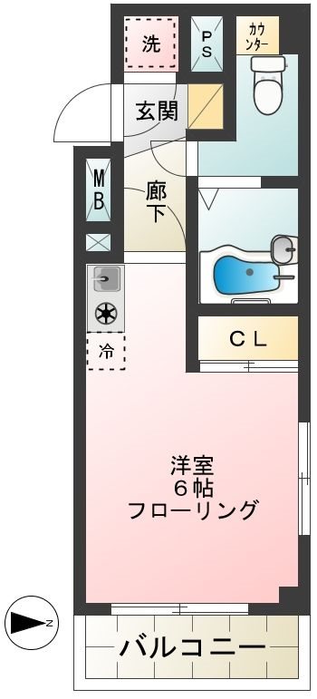 マンマミーア横浜 間取り図