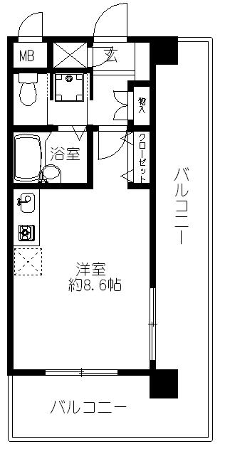 ガラ・ステージ横浜鶴見 間取り図