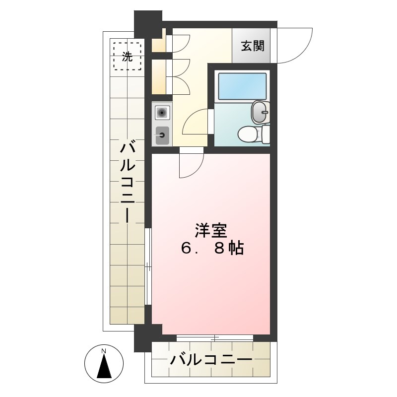 豊岡南フーガ 309号室 間取り