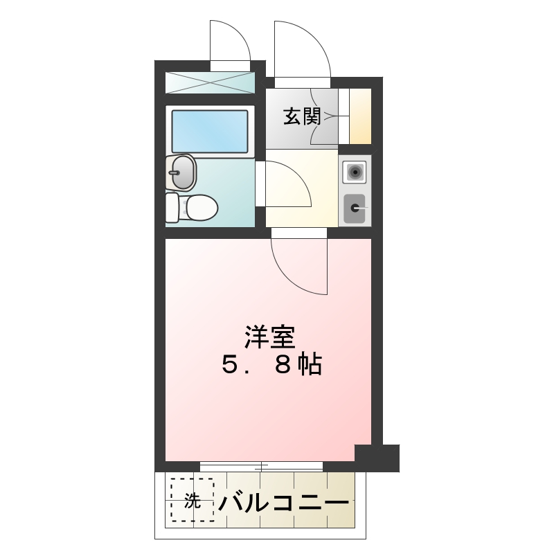 豊岡南フーガ 間取り図