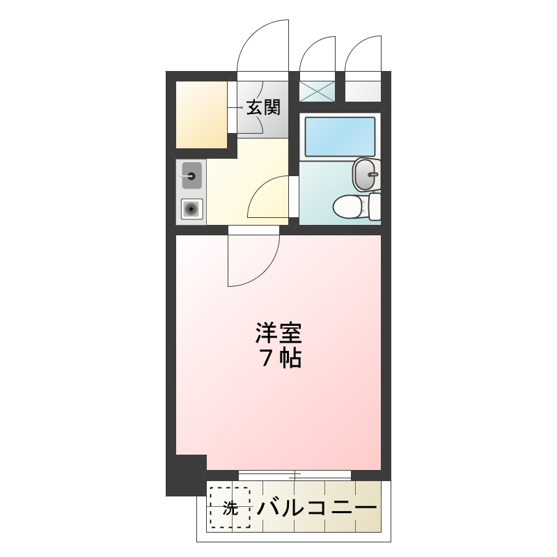豊岡南フーガ 間取り図
