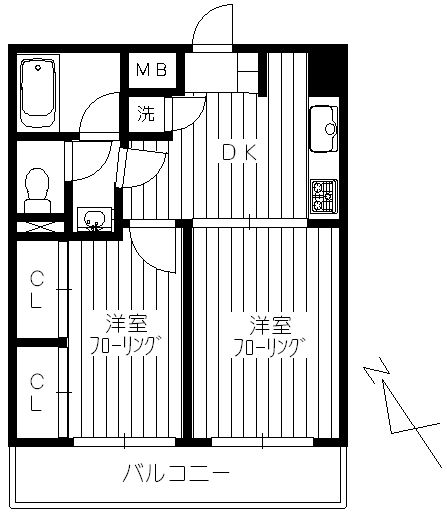 ヴォルフスガルテン子安台 間取り図