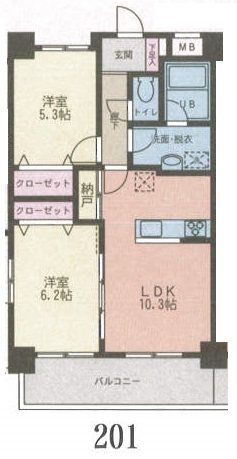 ヒルクレイン北寺尾Ⅱ 間取り図