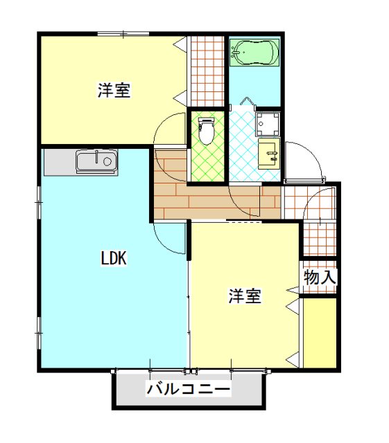 アドラブールフカヤツ 間取り