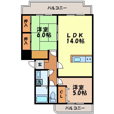 イーストコート尾上 間取り