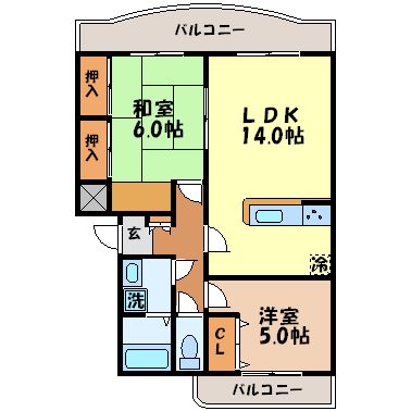ウエストコート尾上 間取り