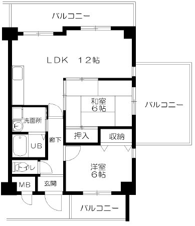 サントル西京 間取り