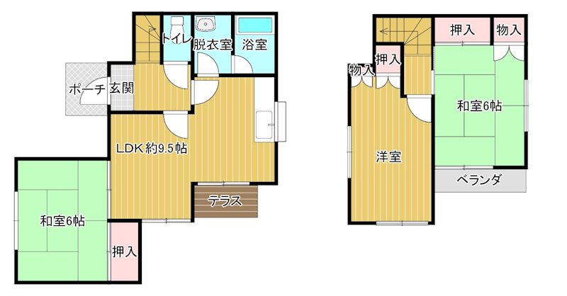 今井貸家 間取り
