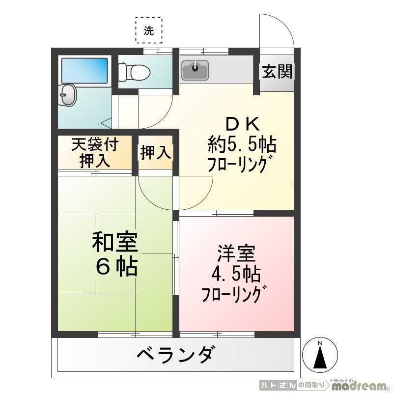 チェリーコーポ（飛田給） 間取り