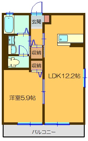 フロンティアエステート 間取り図