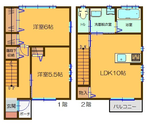 リトルオリーブ Ⅱ号室 間取り