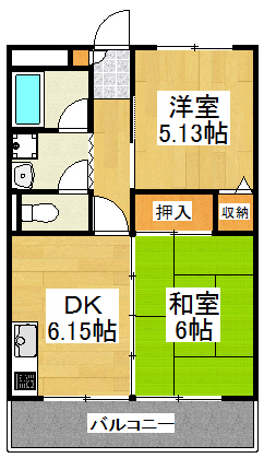 新川崎貳阡 Ｋ107号室 間取り