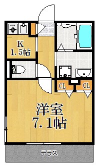 メゾン　アネシス 101号室 間取り