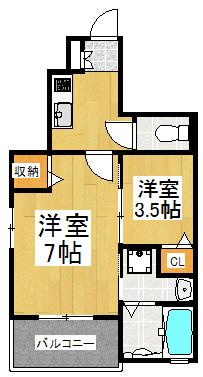 ハウオリ新川崎 間取り