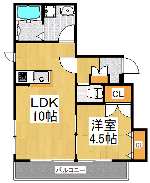メゾン・ド・リヴェール 202号室 間取り