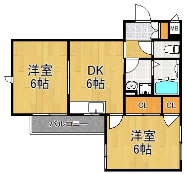 CASA新川崎 201号室 間取り