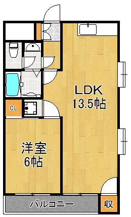 ドミール欅 106号室 間取り