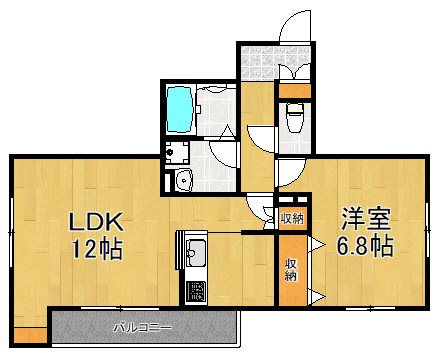 グレイスコート 303号室 間取り