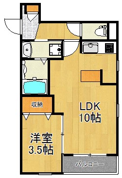 Maison　さいわい 102号室 間取り