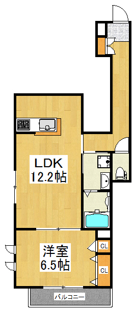 ラ・レーヴ新川崎 303号室 間取り