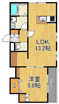 ラ・レーヴ小向西町 101号室 間取り