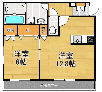 Maison　de　isola K202号室 間取り