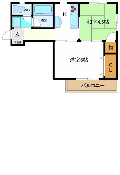 メゾン幸II 302号室 間取り