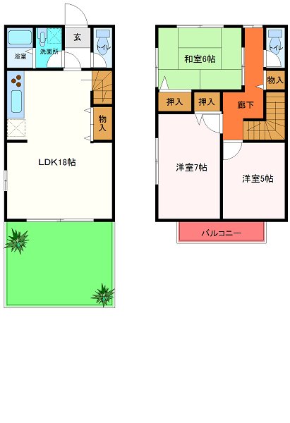 レークサイドタウン 間取り図