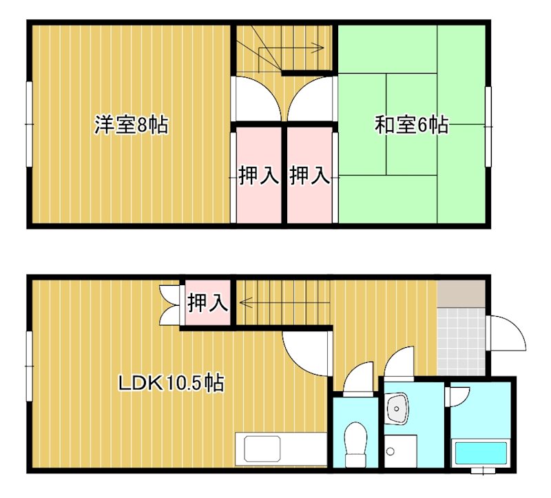 田中貸家 3号室 間取り