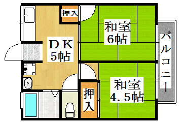 103号室 間取り