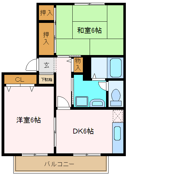 エクセレント西明石Ａ棟 間取り図