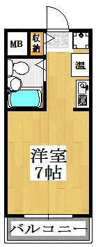 202号室 間取り