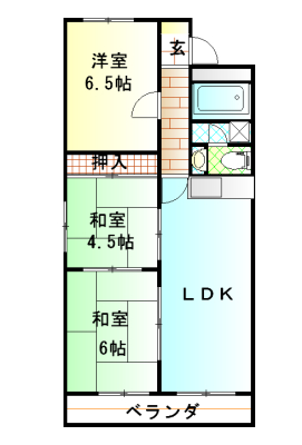 山﨑ビル 505号室 間取り