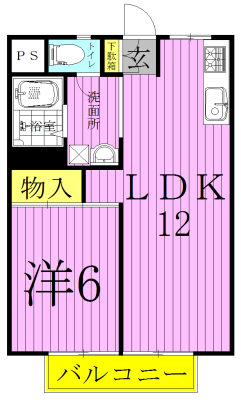 新柏ハウス 205号室 間取り