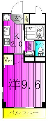 ラティニア 203号室 間取り