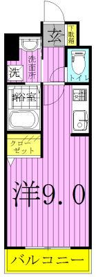 さくらハイツ 103号室 間取り