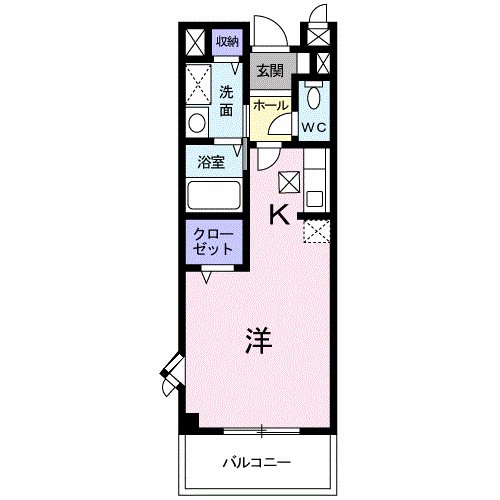 サニーヤード 203号室 間取り
