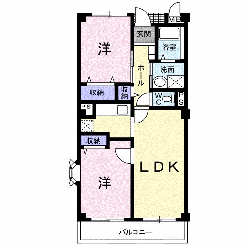 サンヒルズ柏Ｂ 305号室 間取り