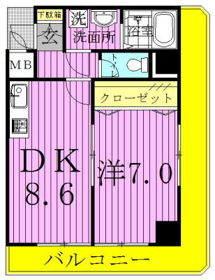東上町林ビル 301号室 間取り
