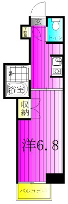 SAビル 502号室 間取り