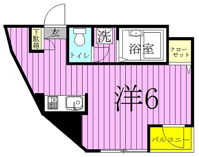 フラッツ・シゲ 401号室 間取り