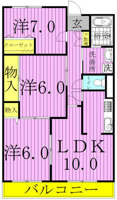 ル・モンテストＦ 101号室 間取り