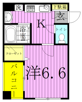 S-FORT柏 1003号室 間取り