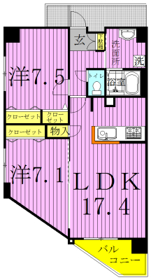 ～Jovial Fuente～ホビアル・フェンテ 403号室 間取り