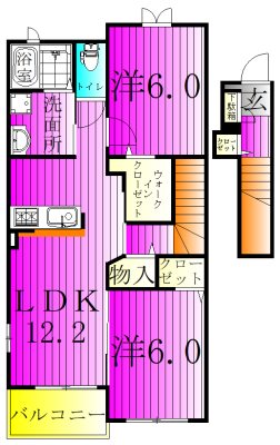 ラ　ポワールⅠ 203号室 間取り