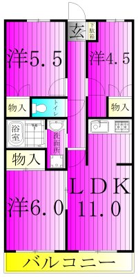 ファミール新柏 間取り